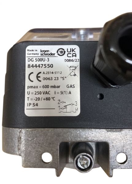 Pressostato Kromschroder DG500U-3