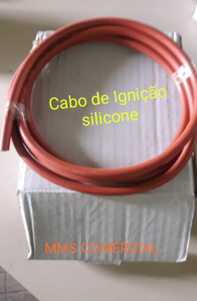 CABO IGNIÇÃO SILICONE PARA 20  KV ATÉ 200°C( 5 metros )